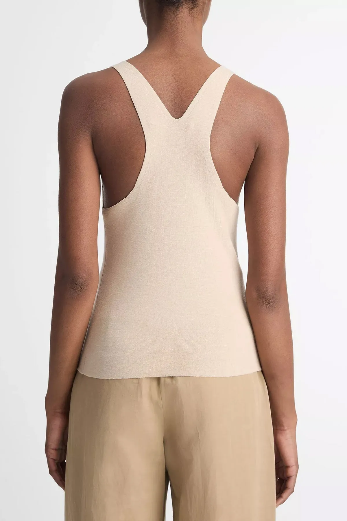 Square-Neck Racerback Tank Top in Beach