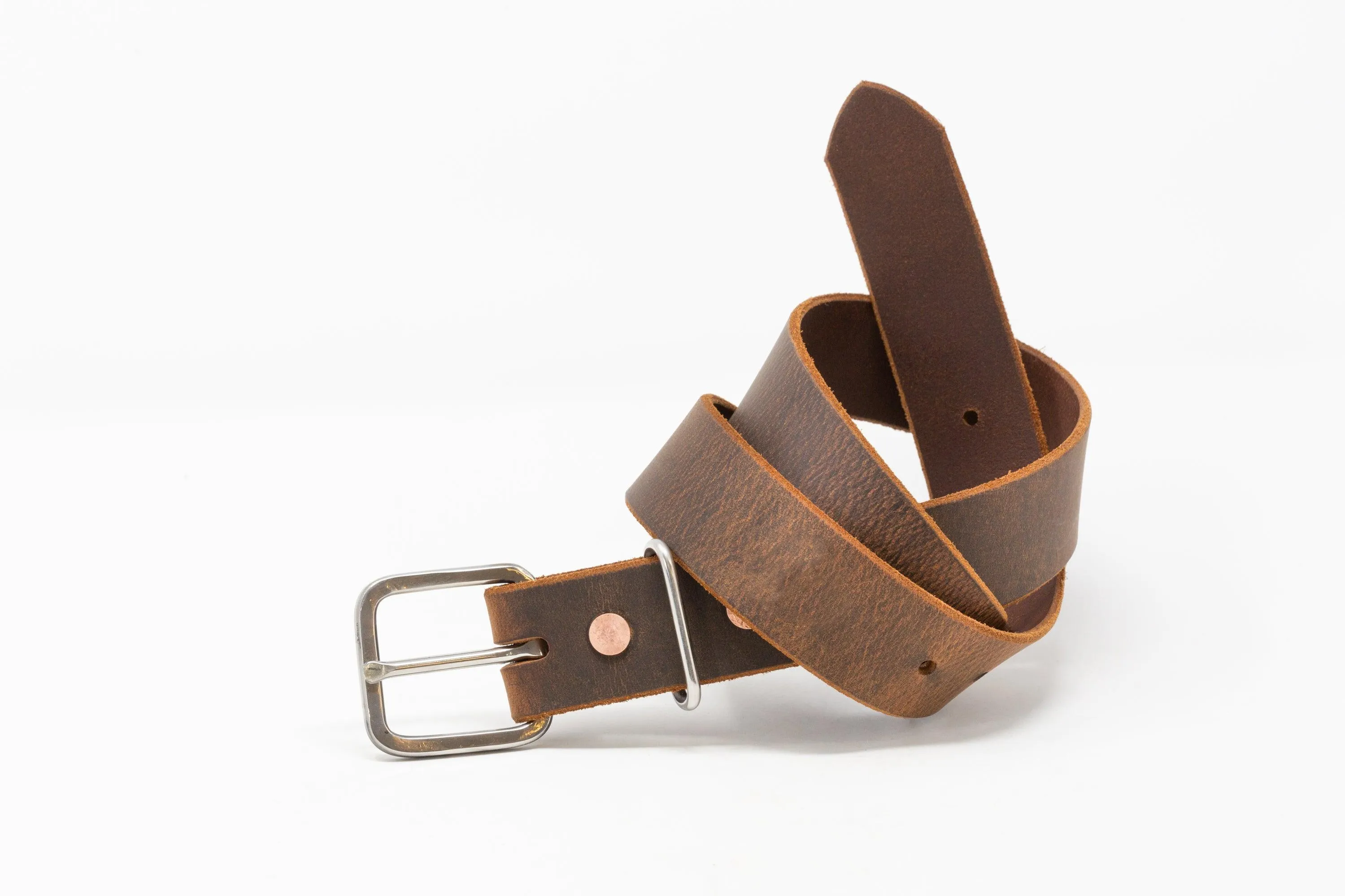 Square Rustic Stainless Steel Buckle Belts