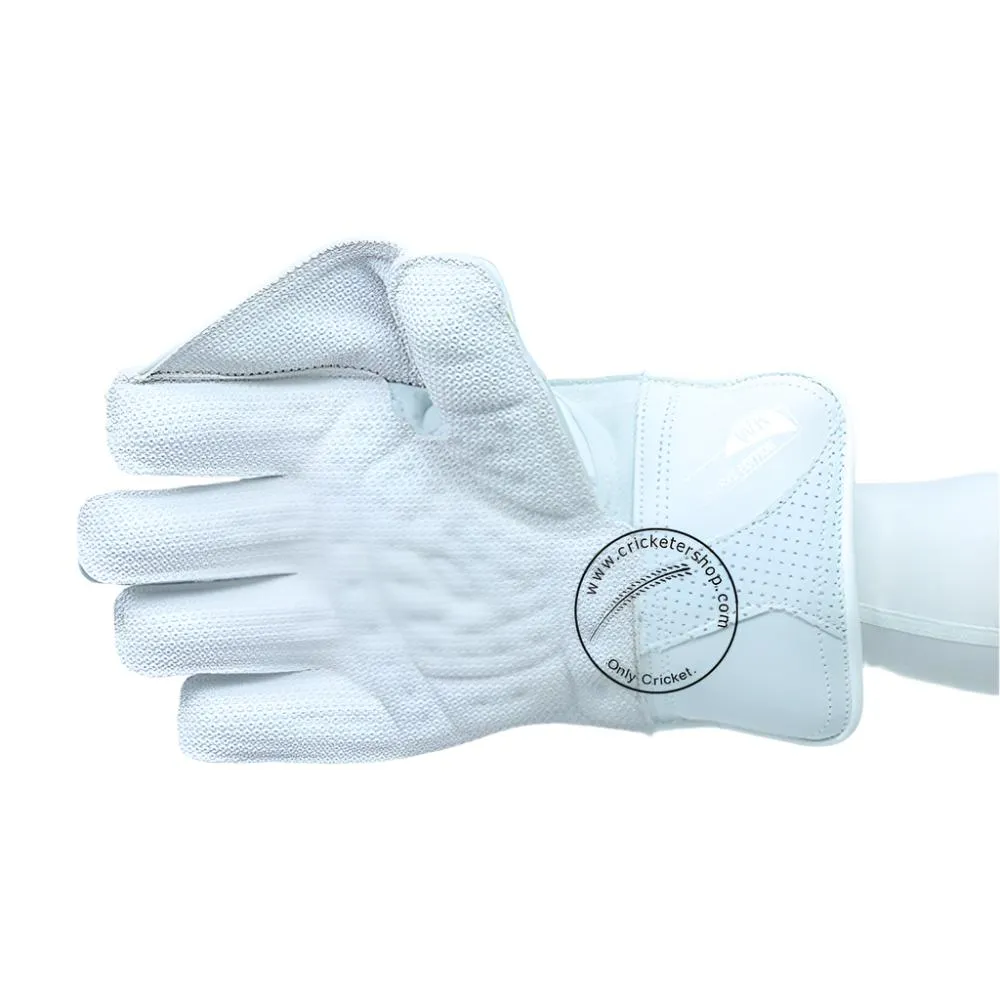SS Reserve Edition White Cricket Wicket Keeping Gloves Size