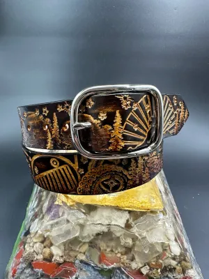 Stamped Leather Belt - Ween (Boognish)