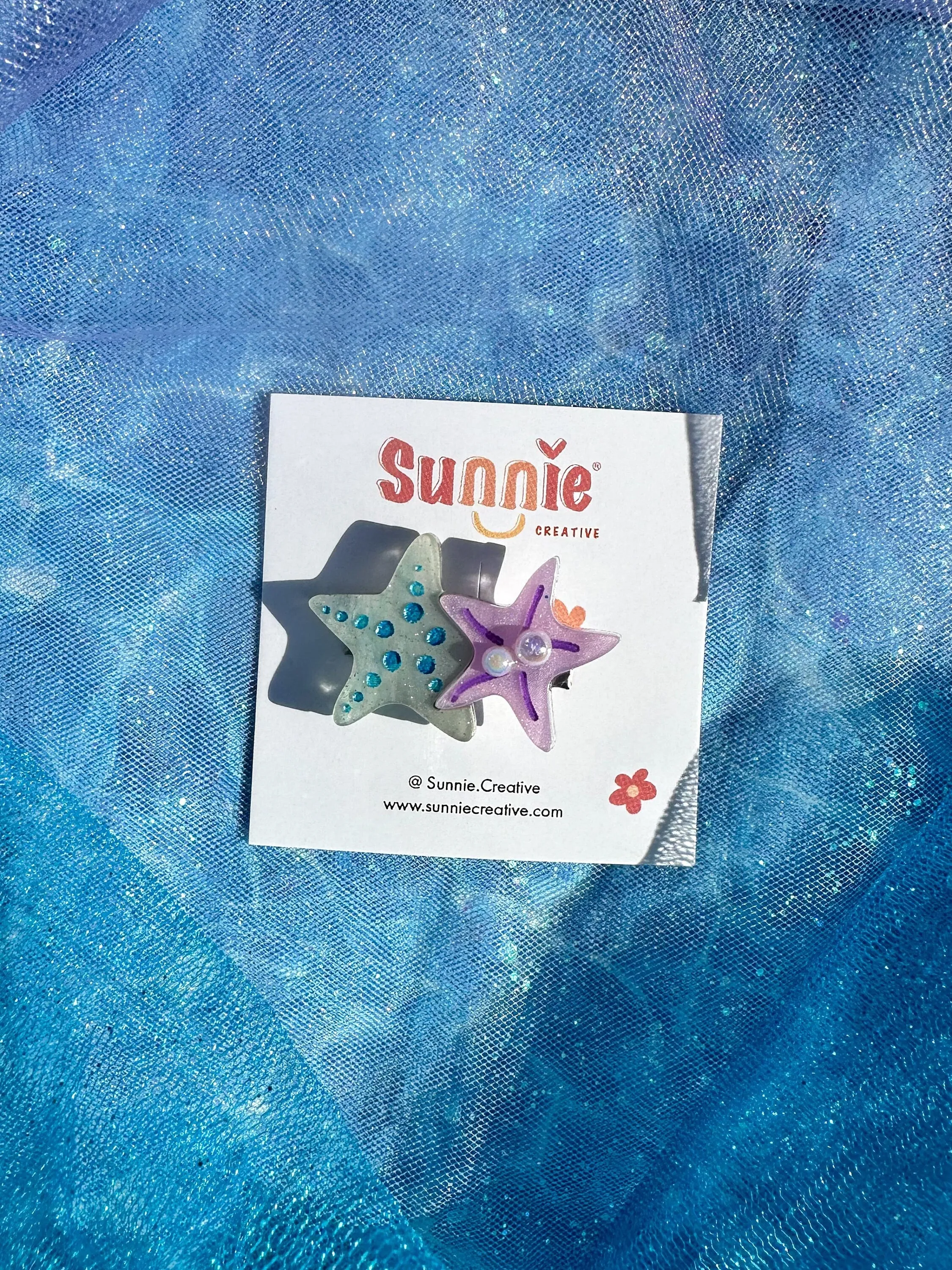 Starfish Hair Clips/Brooch