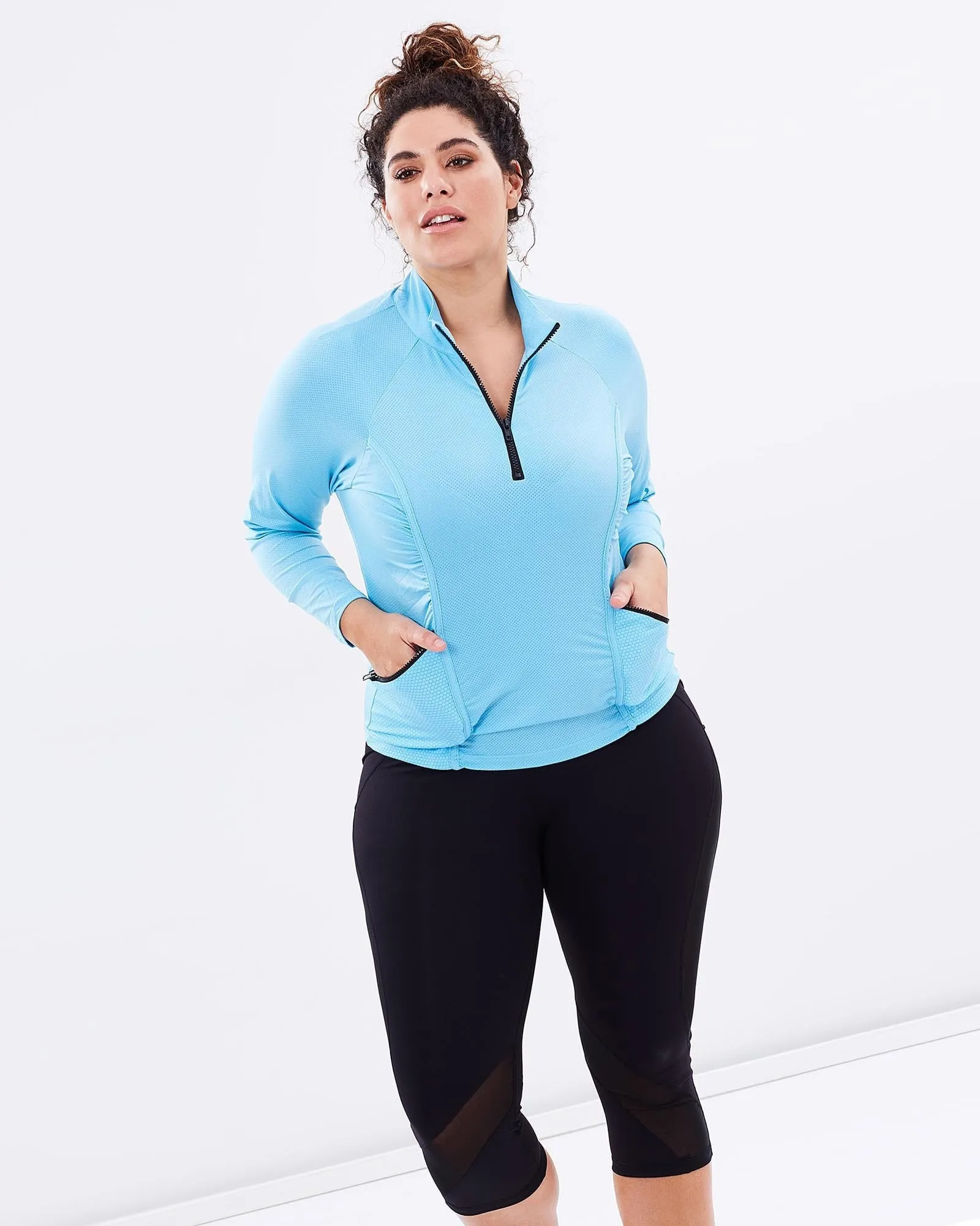 Stay Cool Long Sleeve Top - Blue