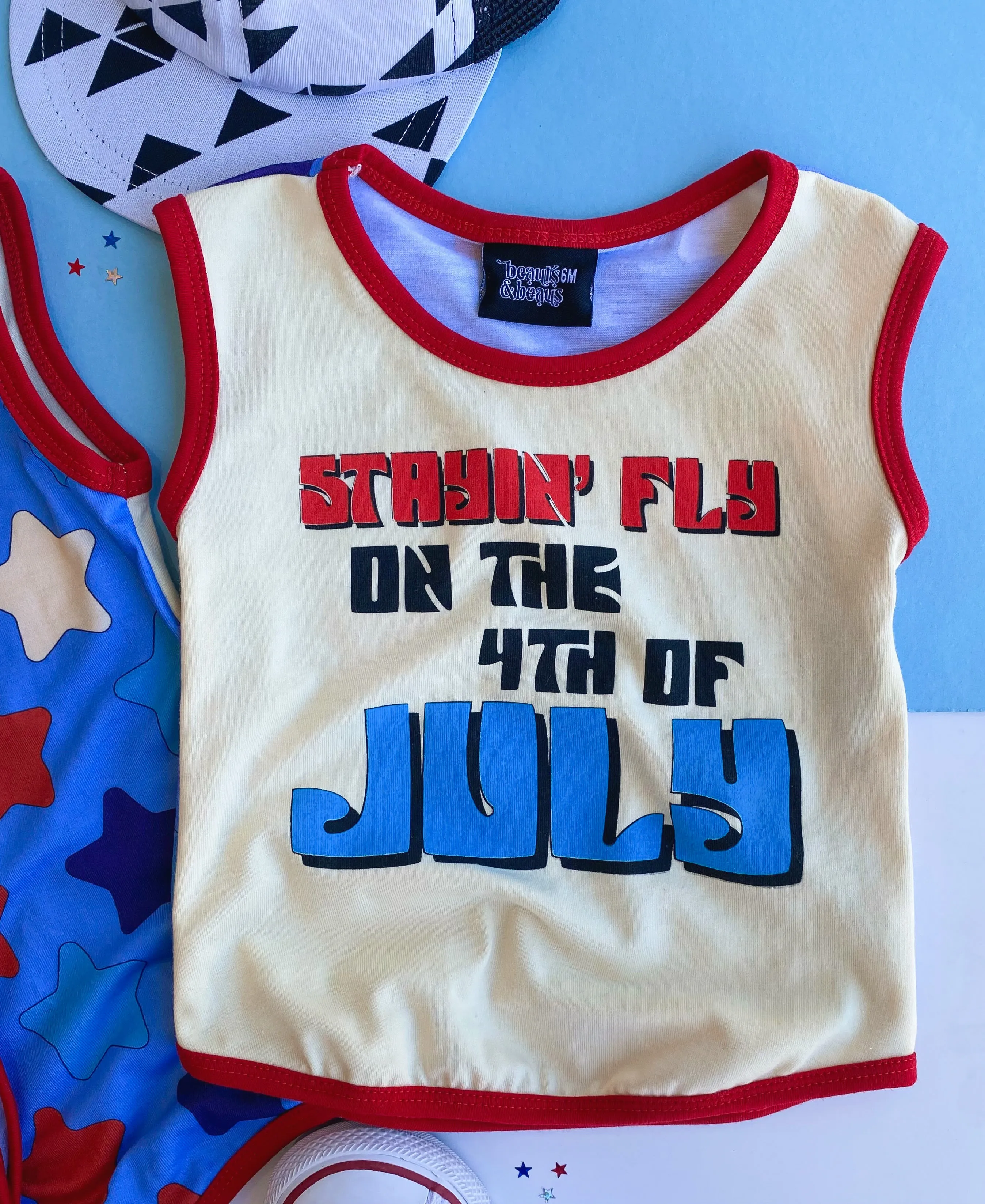 stayin' fly on the 4th of july tank top