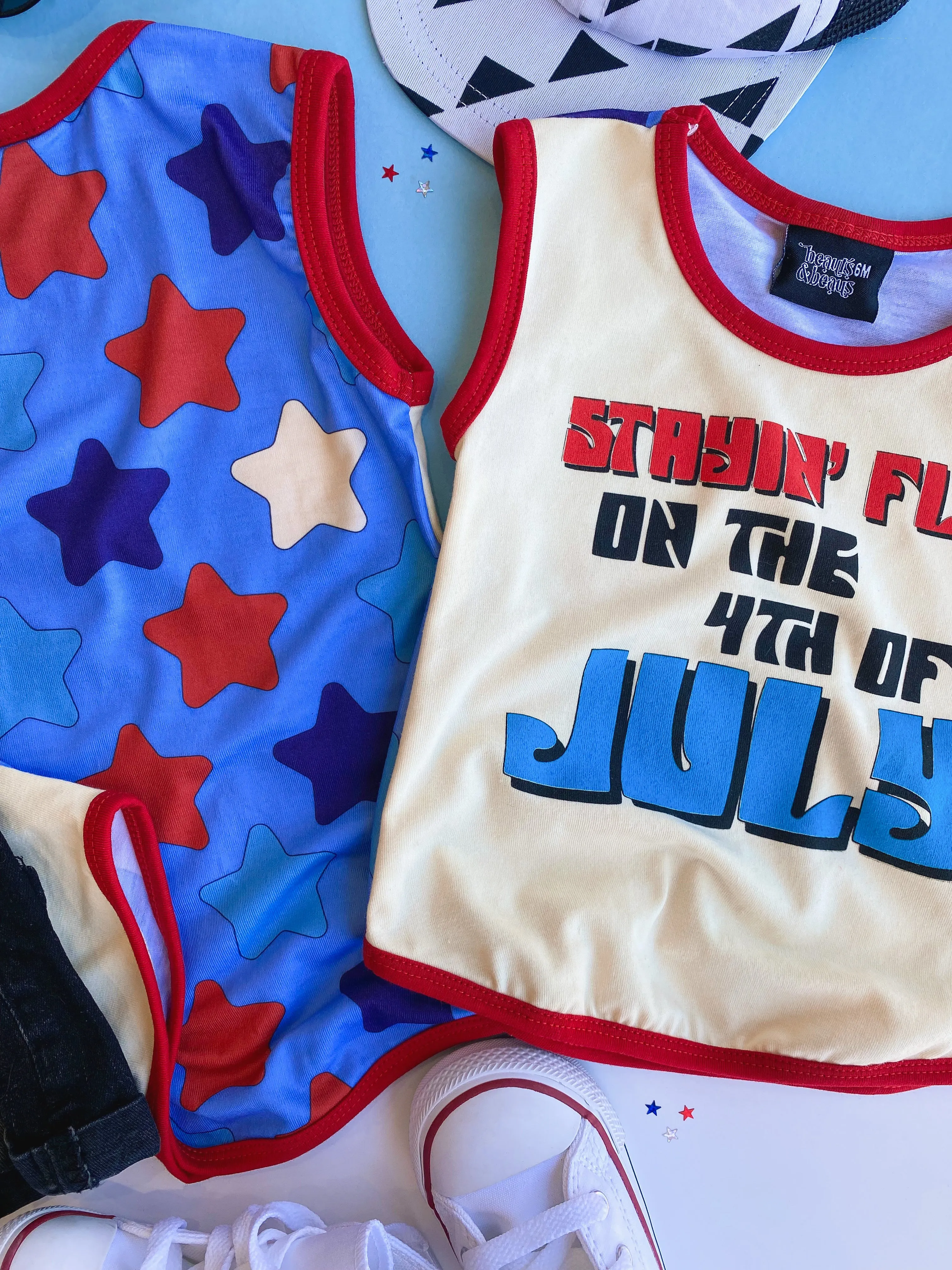 stayin' fly on the 4th of july tank top