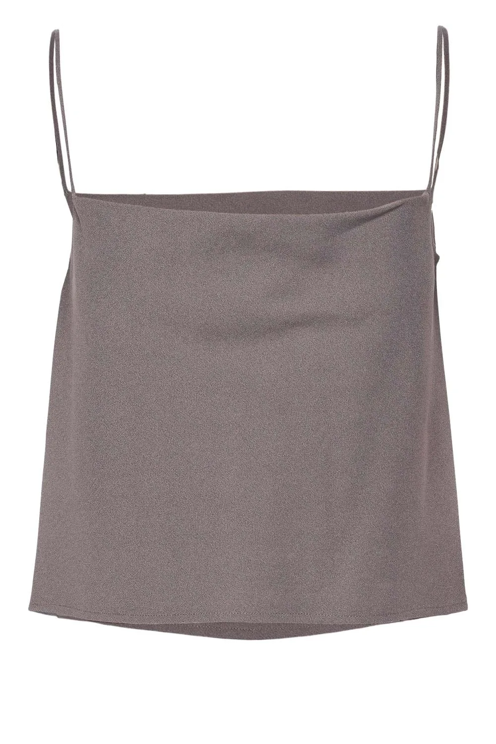 Steel Pebble Crepe Bias Cami