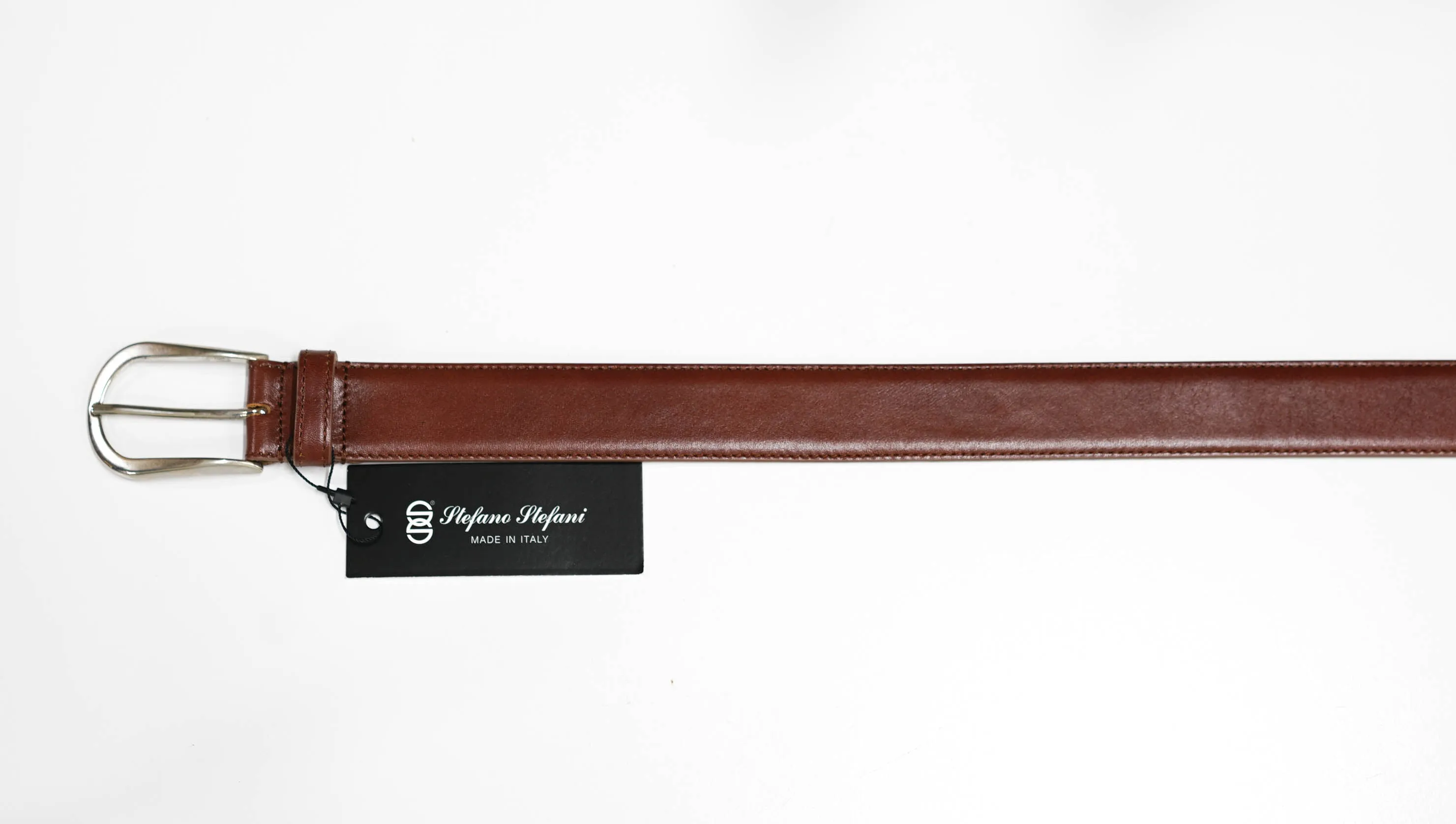 Stefano Stefani Tan Leather Belt 7656