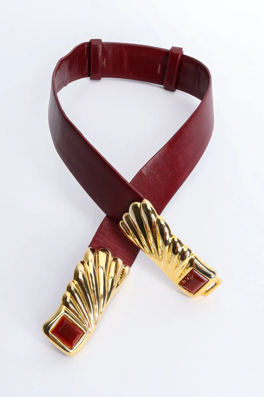 Stoned Wing Leather Belt