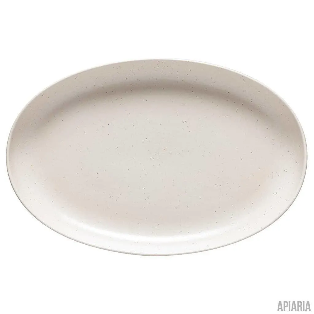 Stoneware Serving Platters, Handmade in Portugal by Casafina, Pacifica 16" Oval Serving Platter - 6 Colors