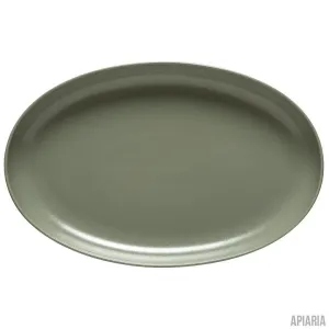 Stoneware Serving Platters, Handmade in Portugal by Casafina, Pacifica 16" Oval Serving Platter - 6 Colors