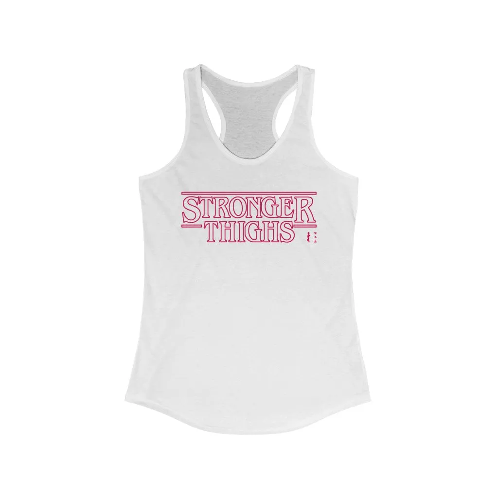 Stronger Thighs - Womens Racerback Tank Tops