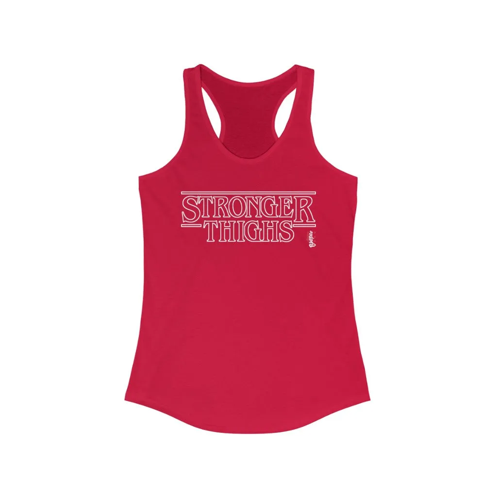 Stronger Thighs - Womens Racerback Tank Tops