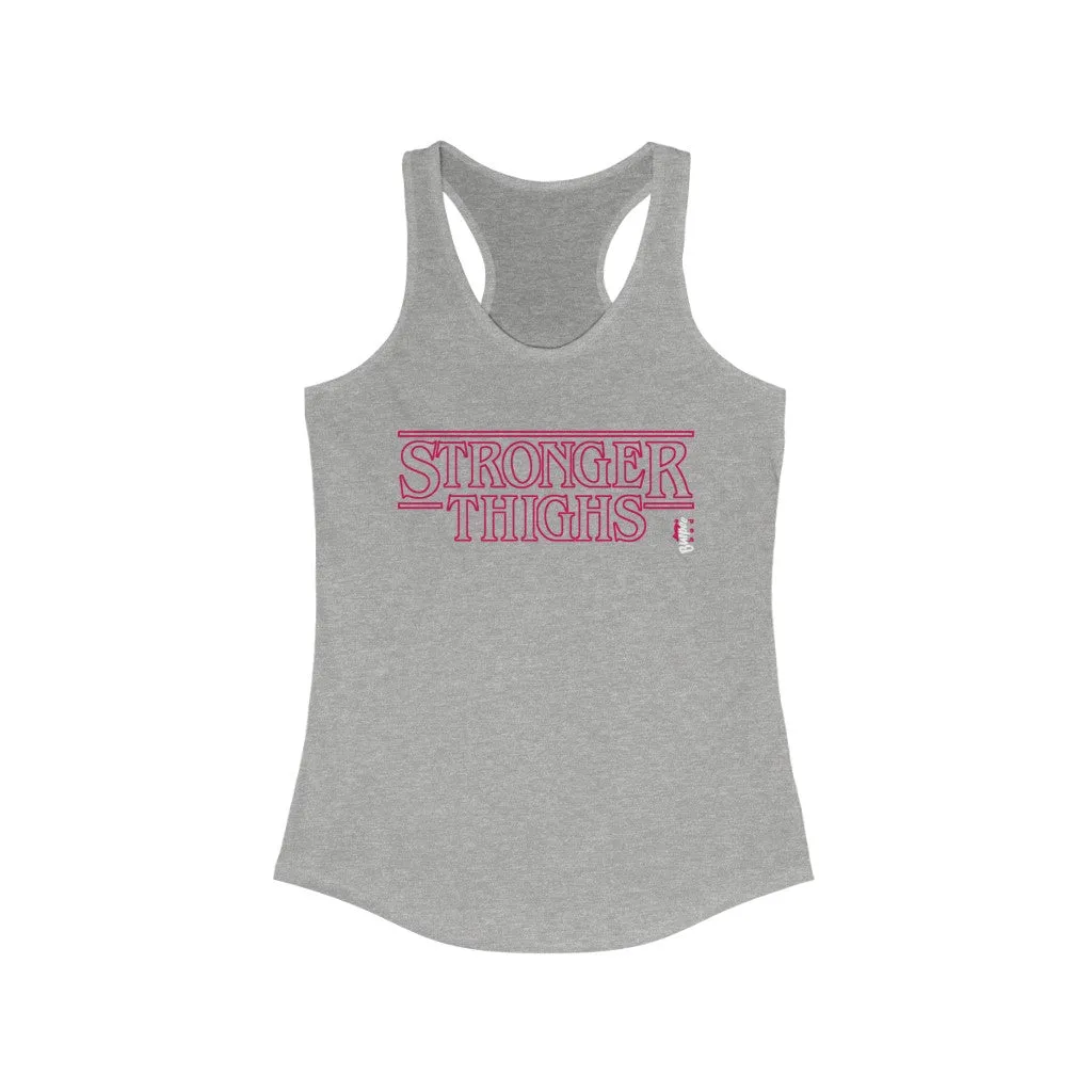 Stronger Thighs - Womens Racerback Tank Tops