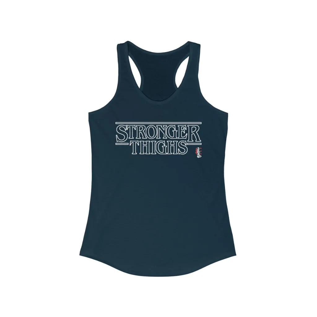 Stronger Thighs - Womens Racerback Tank Tops