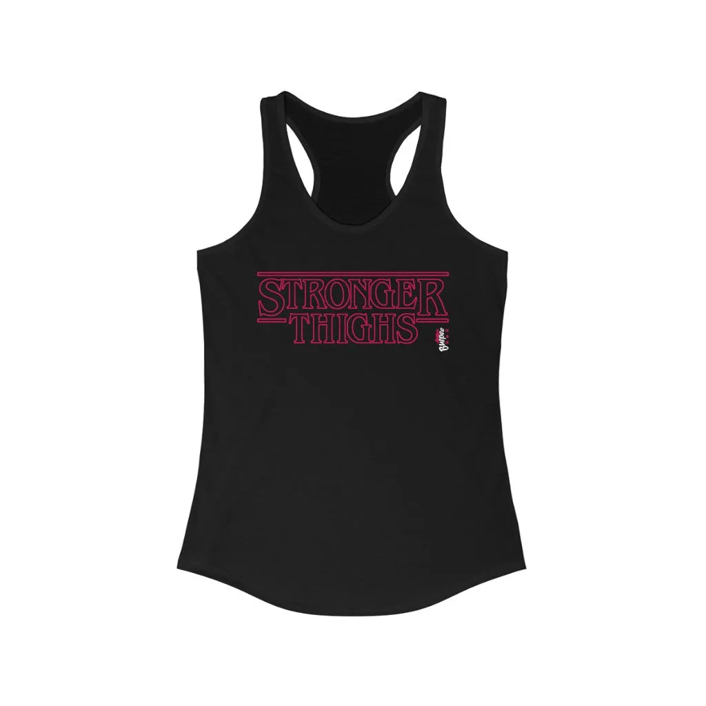 Stronger Thighs - Womens Racerback Tank Tops