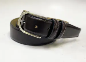 Style: C Collection Leather Belt Burgundy
