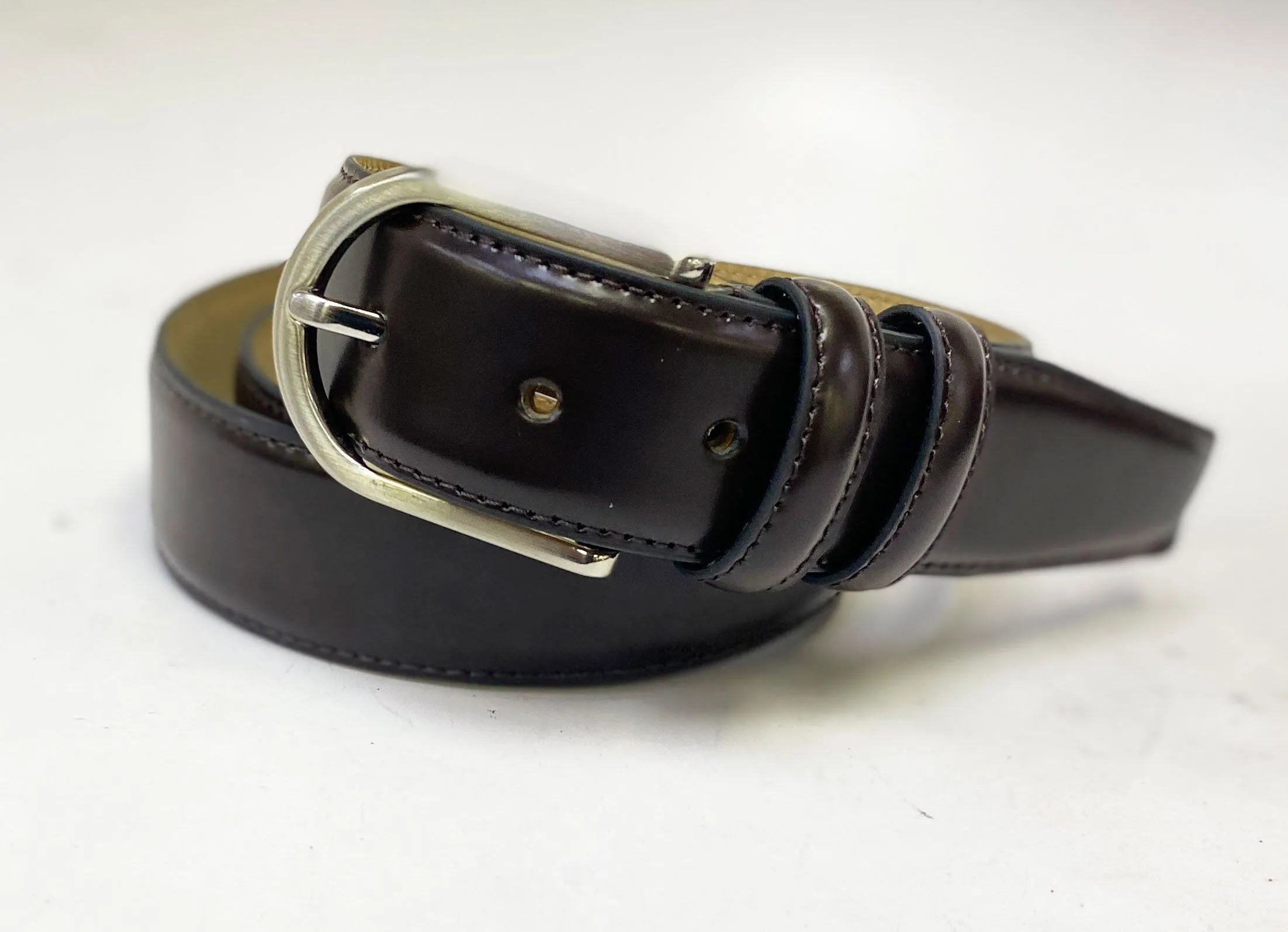 Style: C Collection Leather Belt Burgundy
