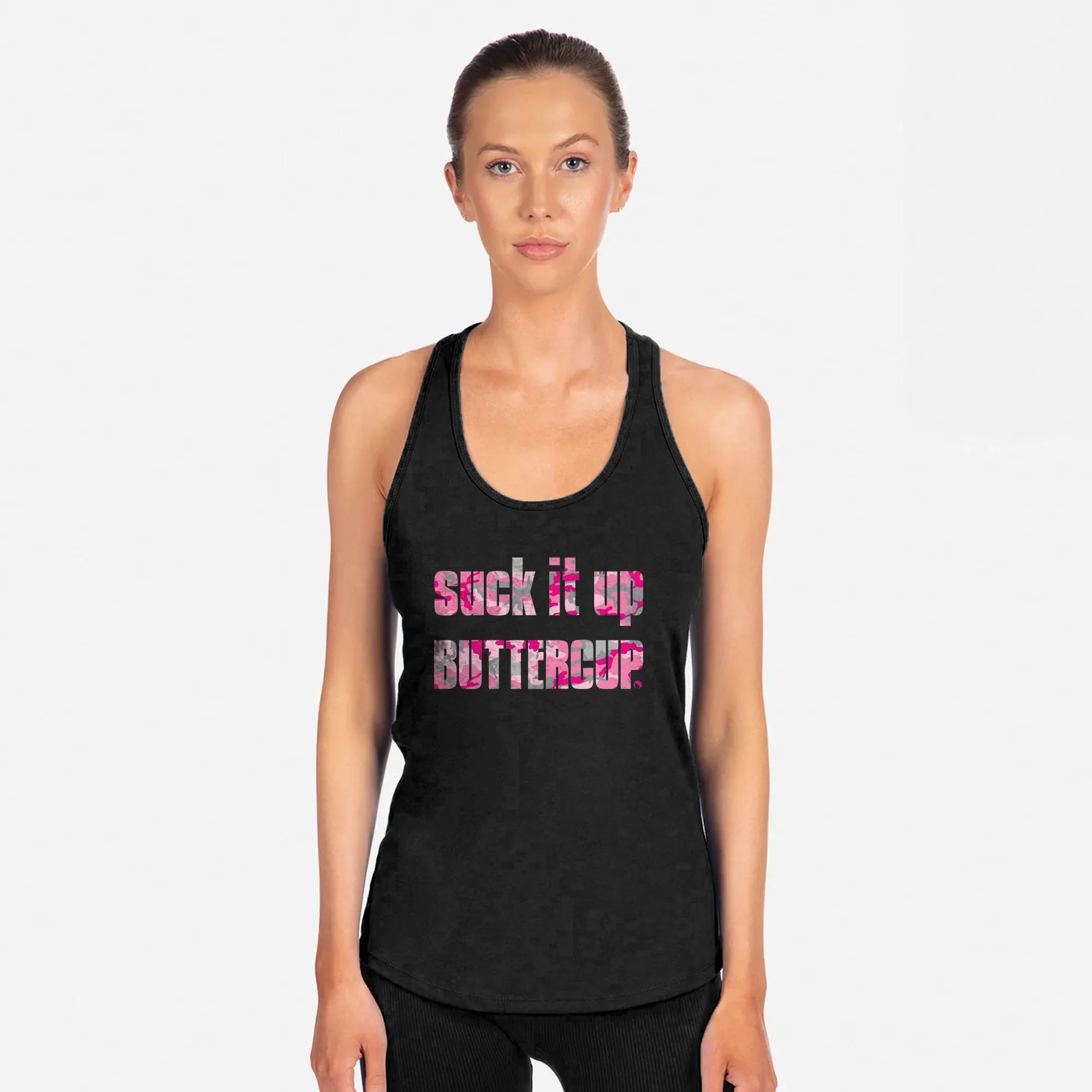 Suck it up Buttercup Racerback Tank Top