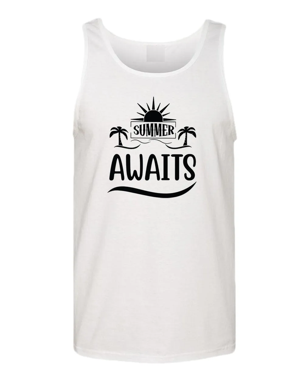Summer awaits tank top, summer tank top, beach party tank top