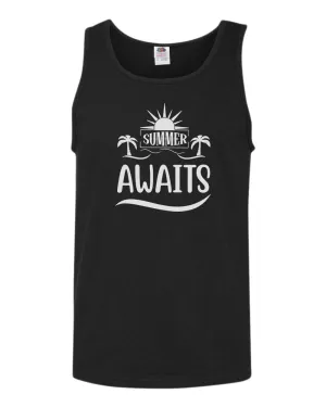 Summer awaits tank top, summer tank top, beach party tank top