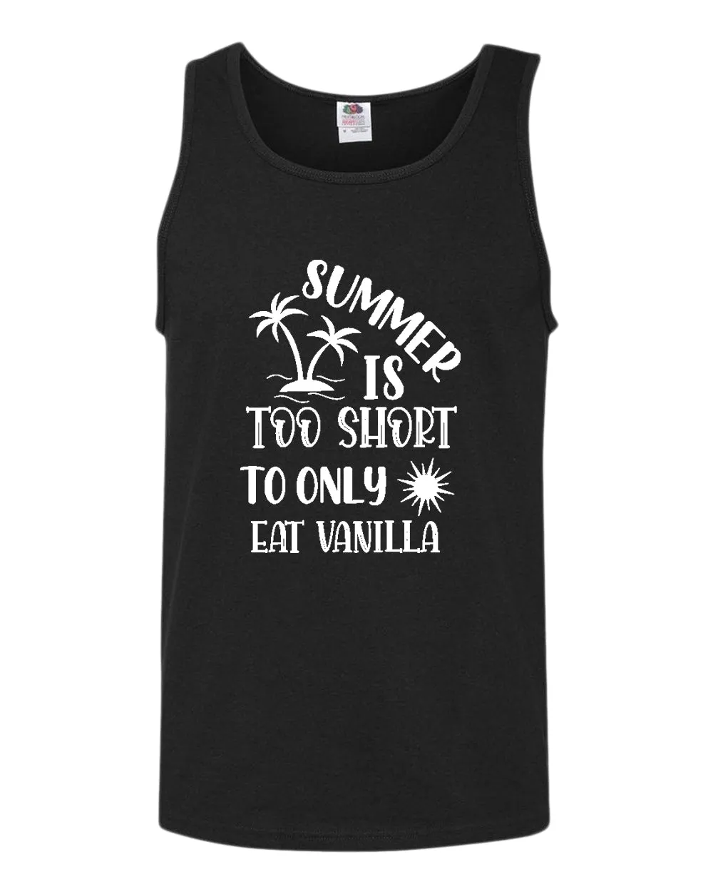 Summer is too short to only eat vanilla tank top, summer tank top, beach party tank top