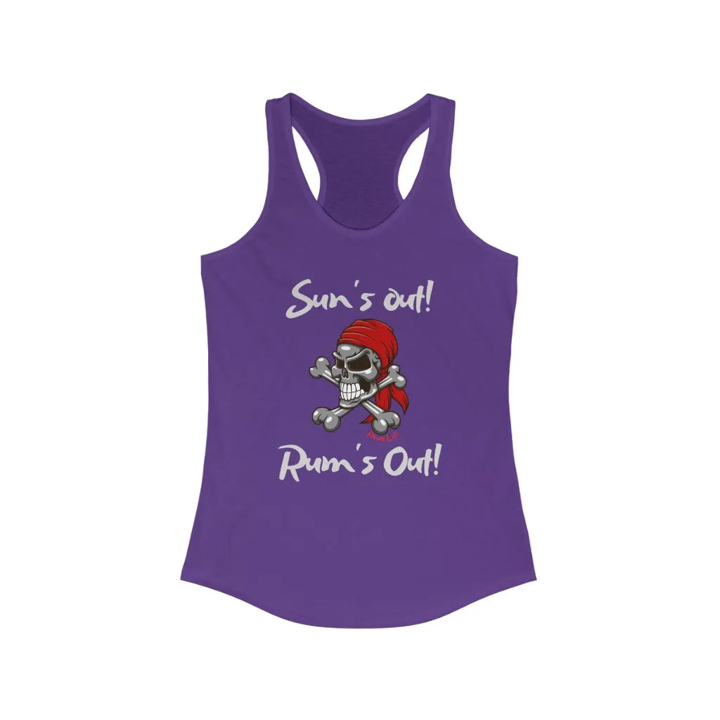 Sun's Out! Rum's Out! Slim Fit Tank