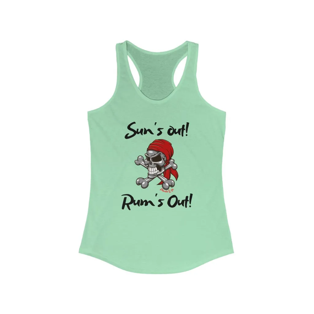 Sun's Out! Rum's Out! Slim Fit Tank