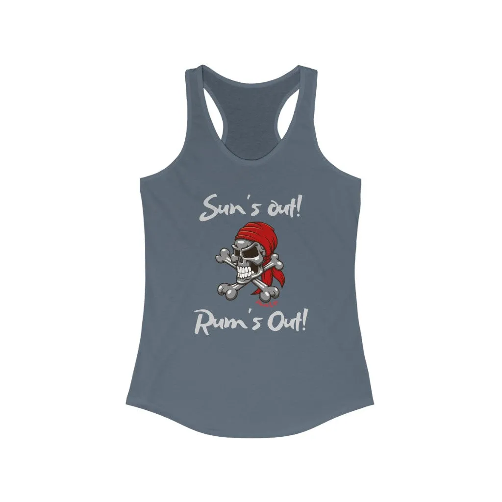 Sun's Out! Rum's Out! Slim Fit Tank