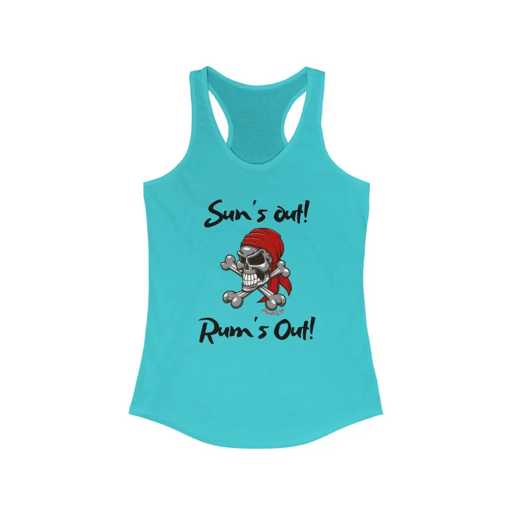 Sun's Out! Rum's Out! Slim Fit Tank