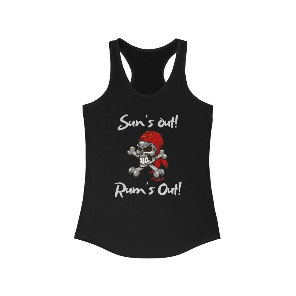 Sun's Out! Rum's Out! Slim Fit Tank