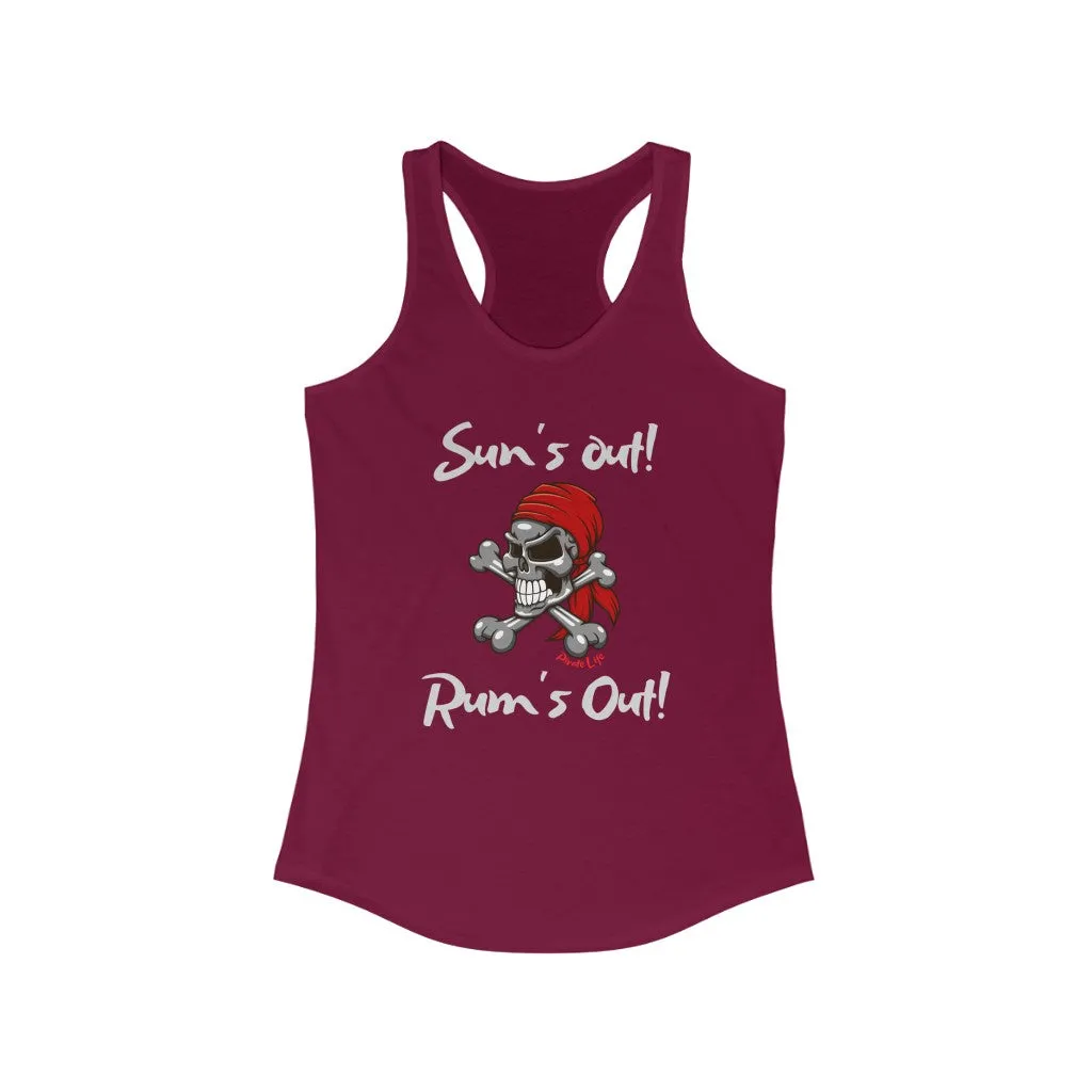 Sun's Out! Rum's Out! Slim Fit Tank