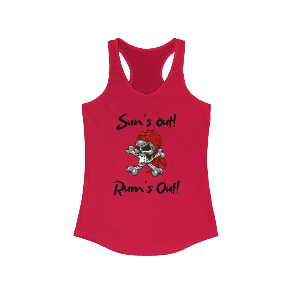 Sun's Out! Rum's Out! Slim Fit Tank