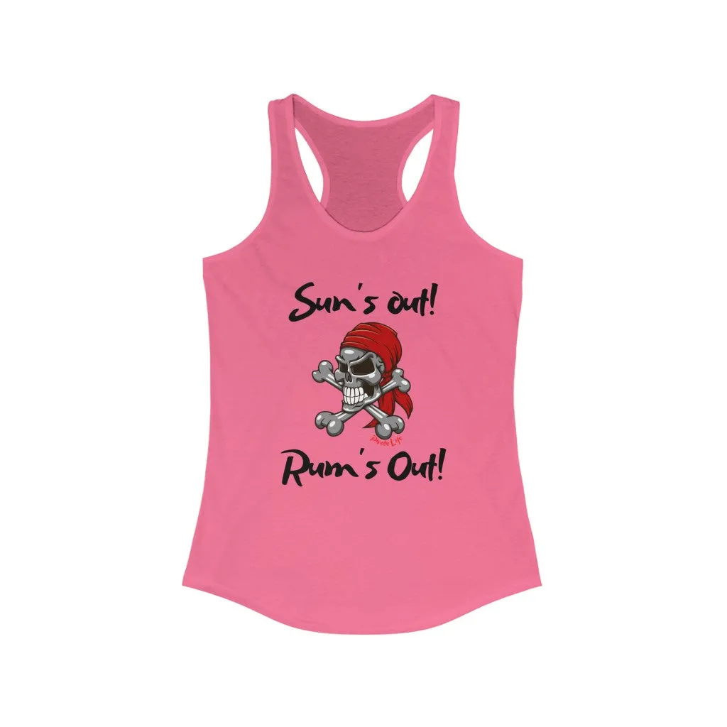Sun's Out! Rum's Out! Slim Fit Tank