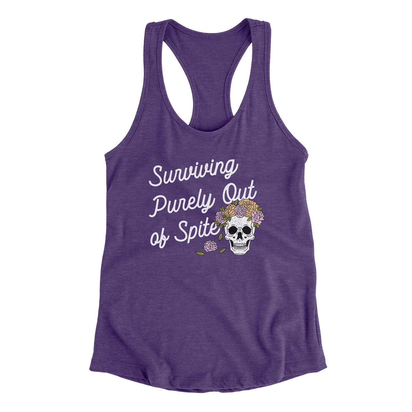 Surviving Purely On Spite Women's Racerback Tank