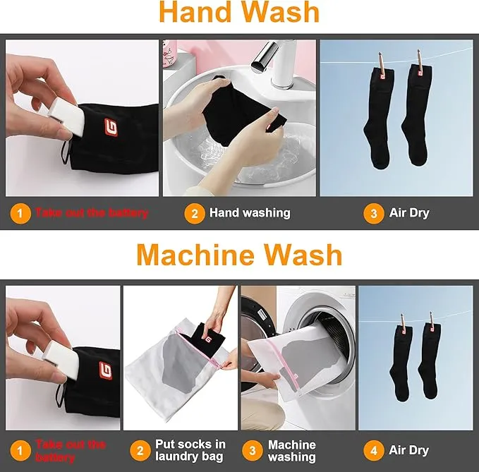 SVPRO Electric Heated Socks Men Women Rechargeable Heating Socks Washable Battery Thermal Foot Warmer Socks Winter Warm Socks
