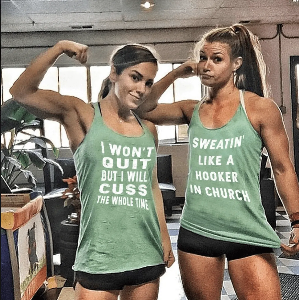 Sweatin' in Church Women's Workout Tank