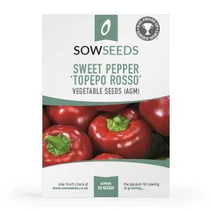 Sweet Pepper Topepo Rosso F1 AGM Seeds