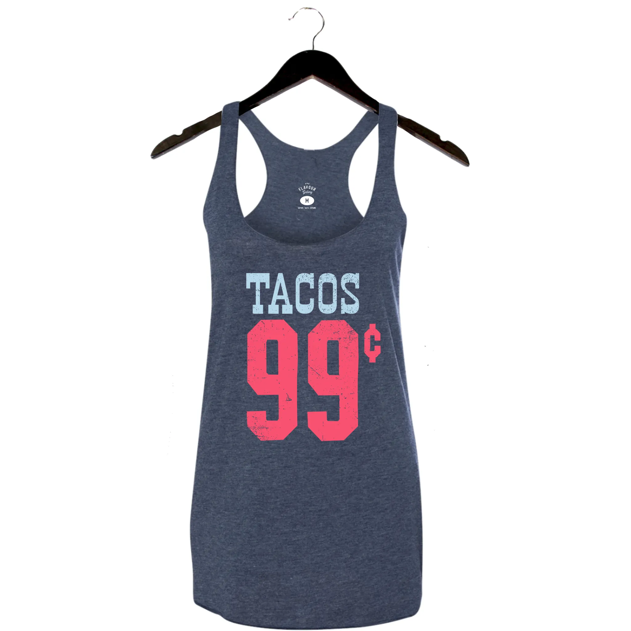Tacos 99¢ - Women's Racerback Tank - Navy
