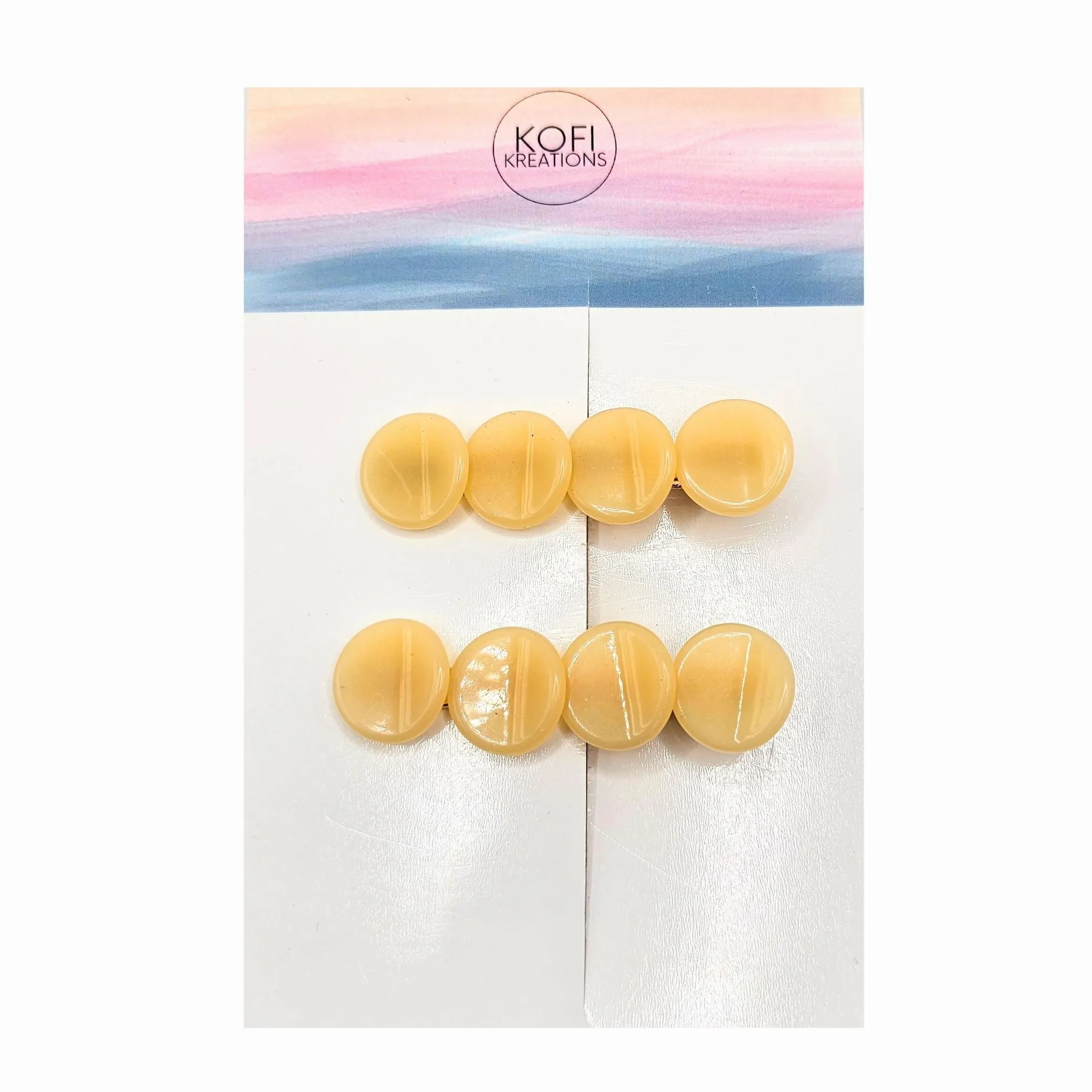 Taupe Oval Hair Clips
