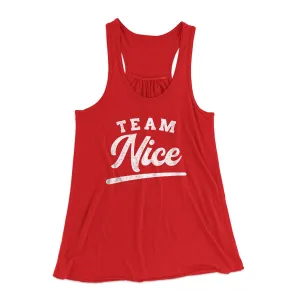 Team Nice Women's Flowey Racerback Tank Top