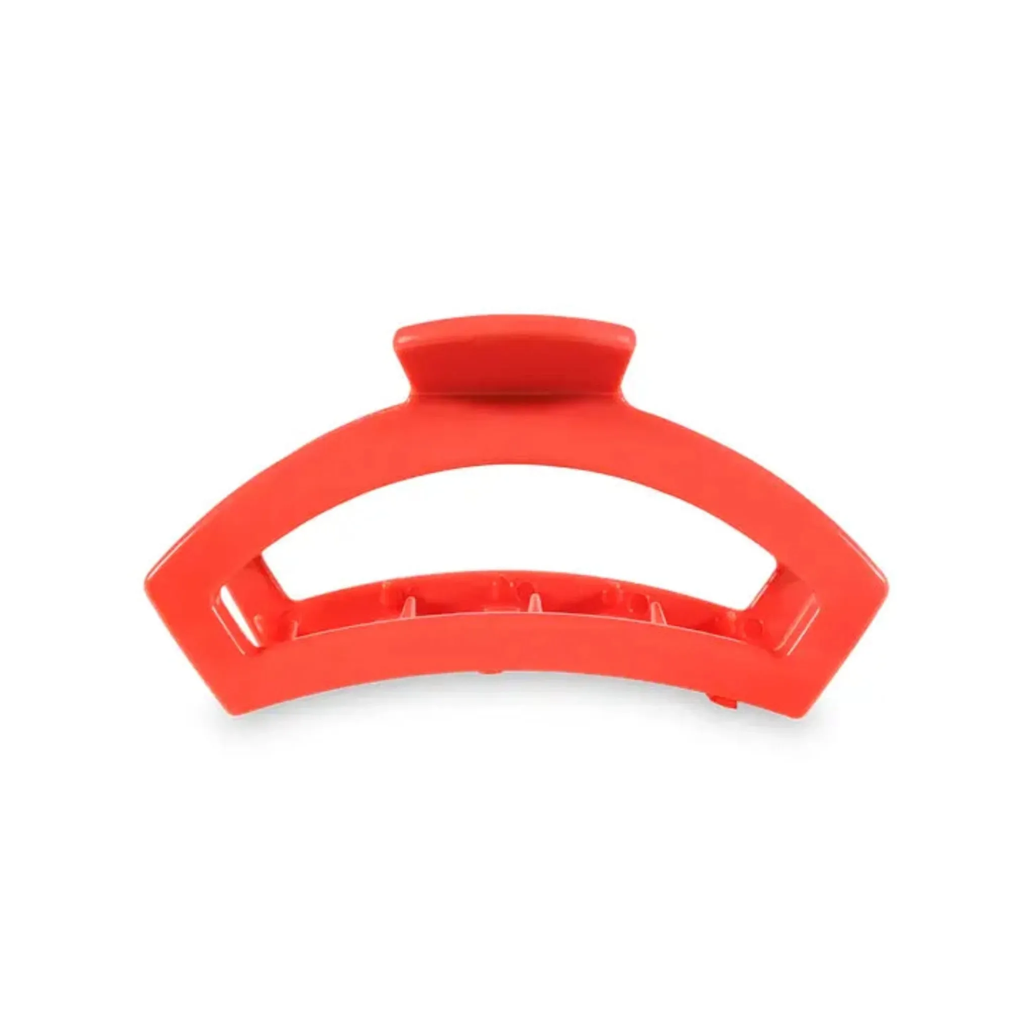 Teleties Medium Open Hair Clip, Coral
