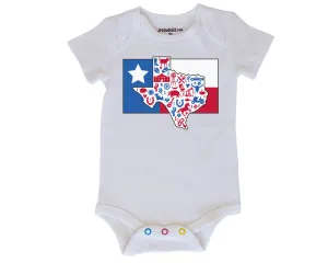 Texas Flag Baby Bodysuit