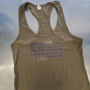 The Shoug Life Subdued Flag Junior / Misses Racerback Tank