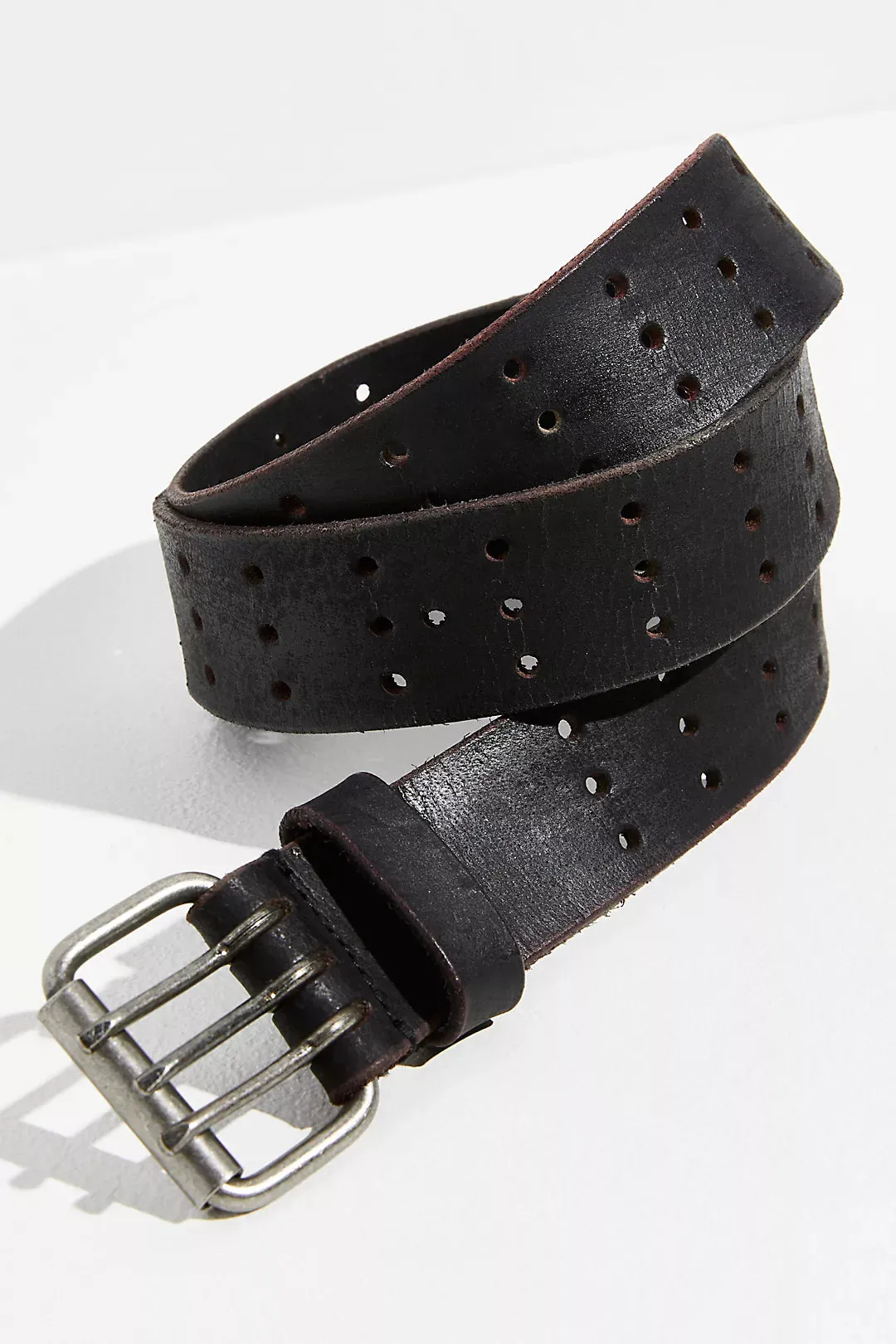The Triple Threat Leather Belt by Free People - 2 Colours