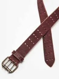 The Triple Threat Leather Belt by Free People - 2 Colours