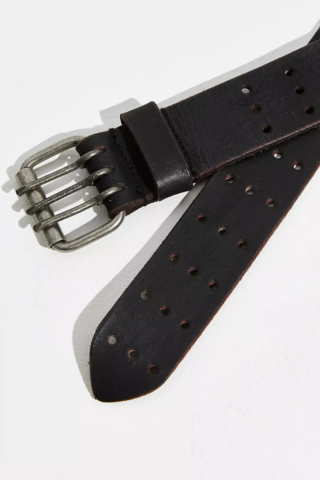The Triple Threat Leather Belt by Free People - 2 Colours