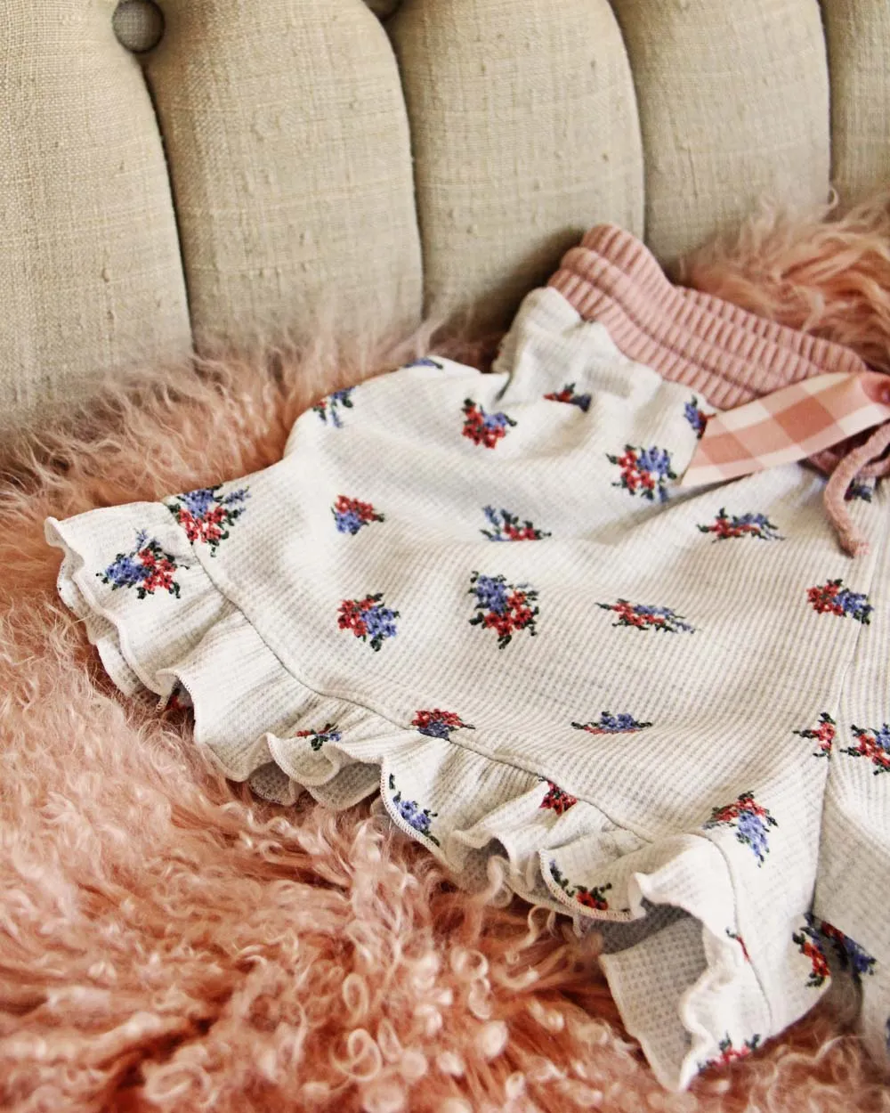 Thermal Ruffle Shorts