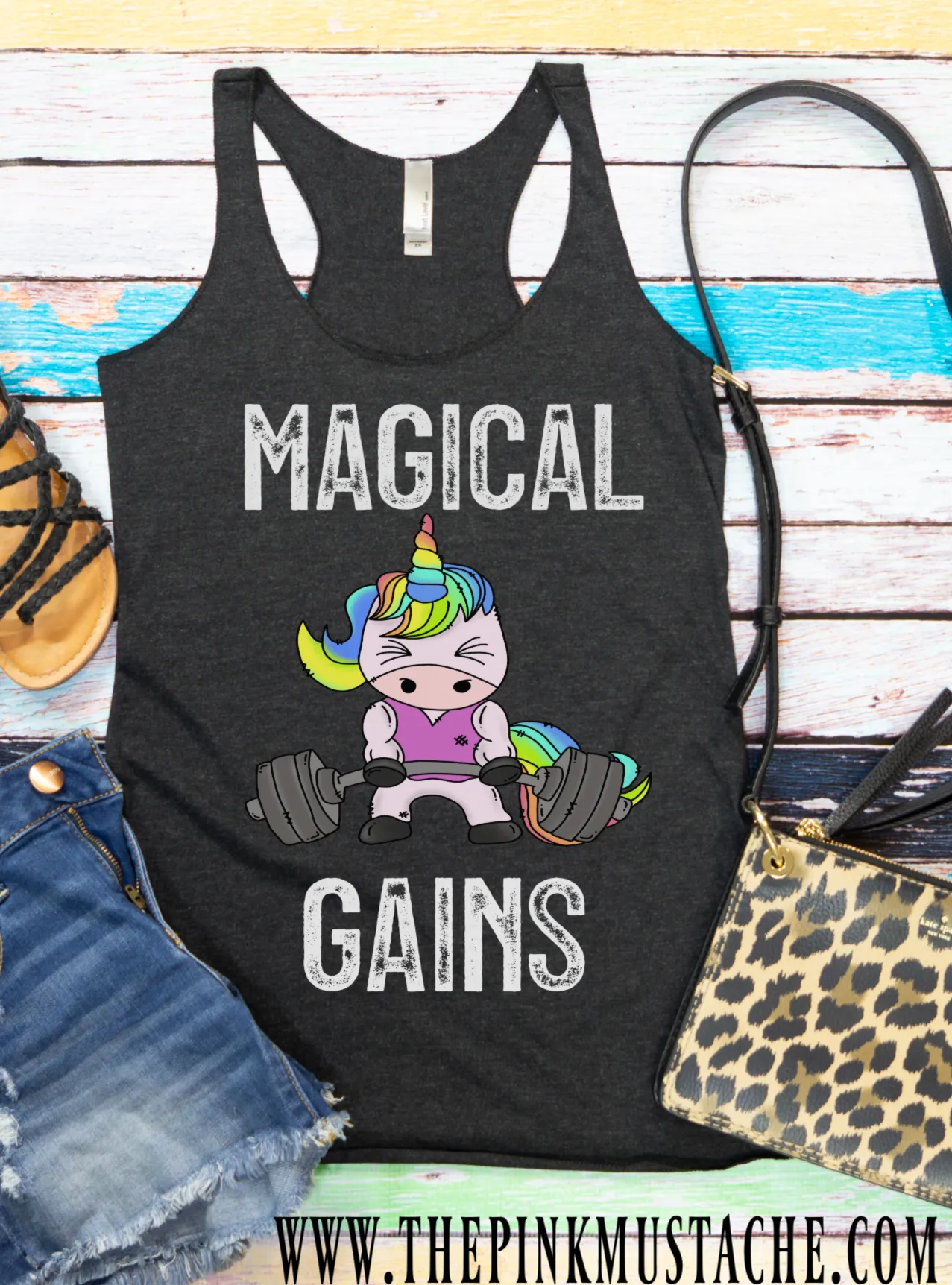 They're Not Regular Gains, They're MAGICAL Gains - Unicorn Tank Top - Crossfit