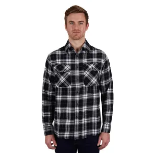 THOMAS COOK PABLO THERMAL LONG SLEEVE SHIRT BLACK/WHITE