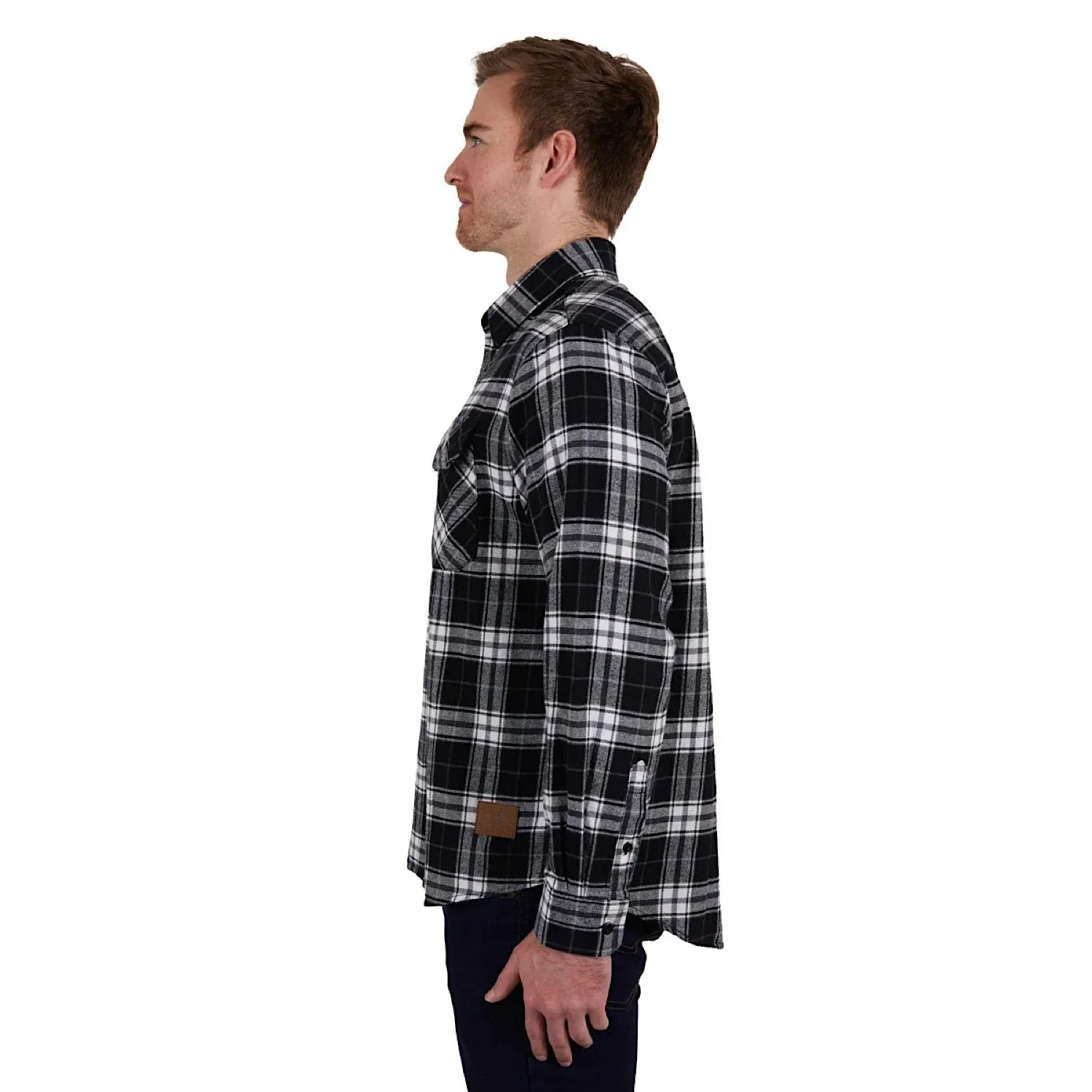 THOMAS COOK PABLO THERMAL LONG SLEEVE SHIRT BLACK/WHITE