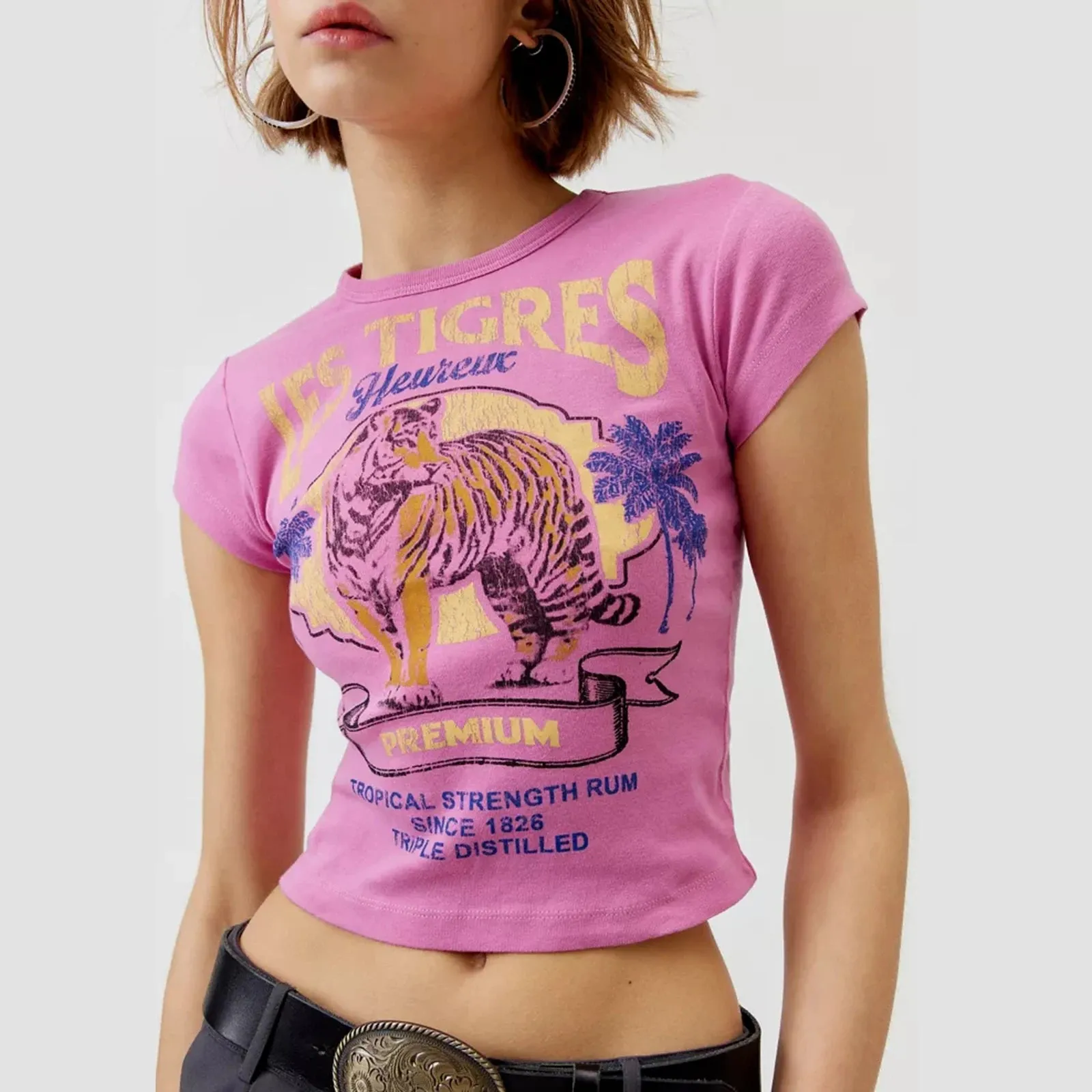 Tigres Printed Graphic Baby Tee